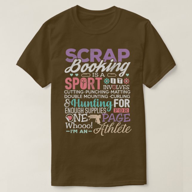 Camiseta Scrapbook Scrapreserve es un juego de arte diverti (Diseño del anverso)