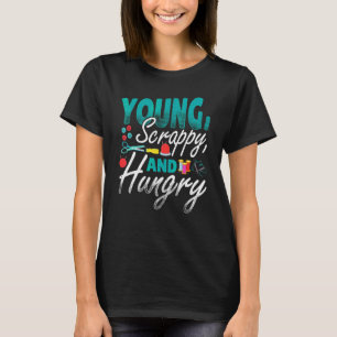 Camiseta Scrapbook Young Scrappy Y Hungry Scrapbooking