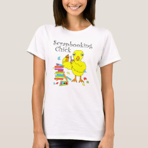 Camiseta Scrapbooking Chick Text