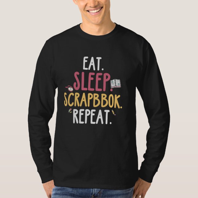 Camiseta Scrapbooking - Repetición de Scrapbook de sueño (Anverso)