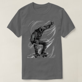 Camiseta Scratchboard Graphic Skateboard T-Shirt