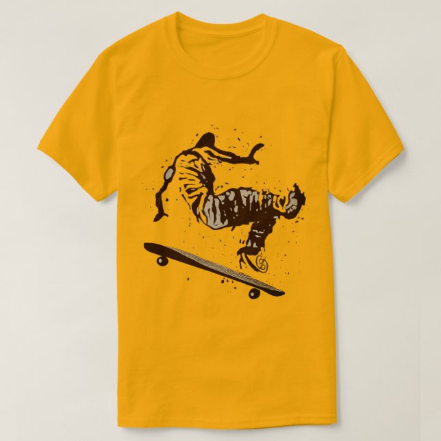 Camiseta Scratchboard Graphic Skateboard T-Shirt (Diseño del anverso)