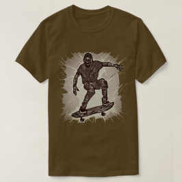 Camiseta Scratchboard Graphic Skateboard T-Shirt