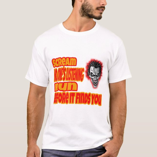 Camiseta Scream & Run  (Anverso)