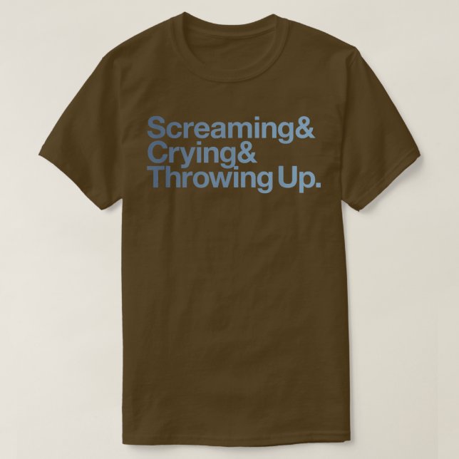 Camiseta Screaming Crying Throwing Up Funny Meme Ampersand  (Diseño del anverso)