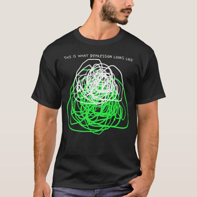 Camiseta Scribble_thisiswhatdepressionlook like T-Shirt (Anverso)