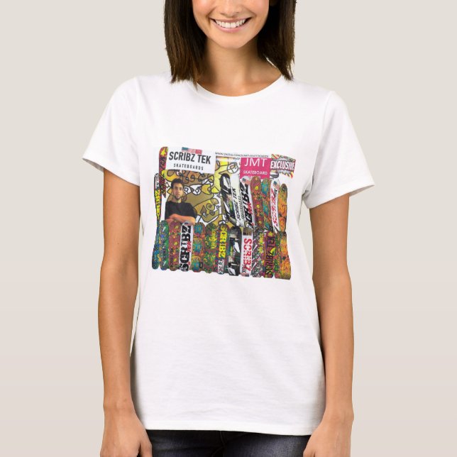 CAMISETA SCRIBZ TEK SKATEBOARDS / JMT EE. UU. (Anverso)