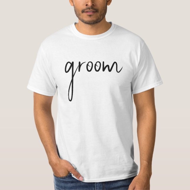 Camiseta Script Black Groom (Anverso)