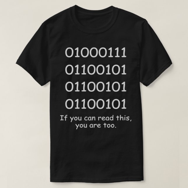 Camiseta Script HTML Network binario Si puede leer este arc (Diseño del anverso)