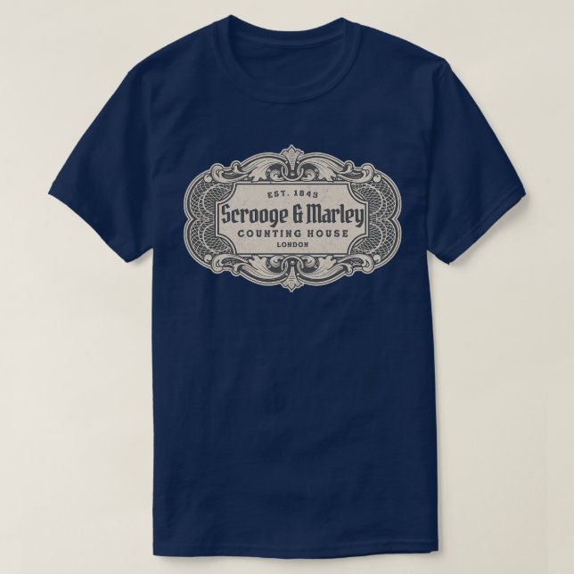 Camiseta Scrooge Marley Counting House London Est 1843 (Diseño del anverso)