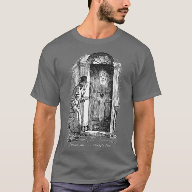 Camiseta Scrooge vio la cara de Marley (Anverso)