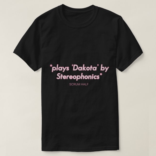 Camiseta SCRUM HALF ‘Dakota’ por Stereophonics design Wattp (Diseño del anverso)