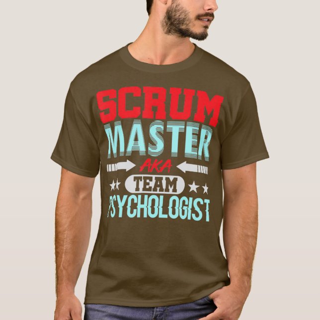 Camiseta Scrum Master Psicólogo Agile Team PM Funny (Anverso)