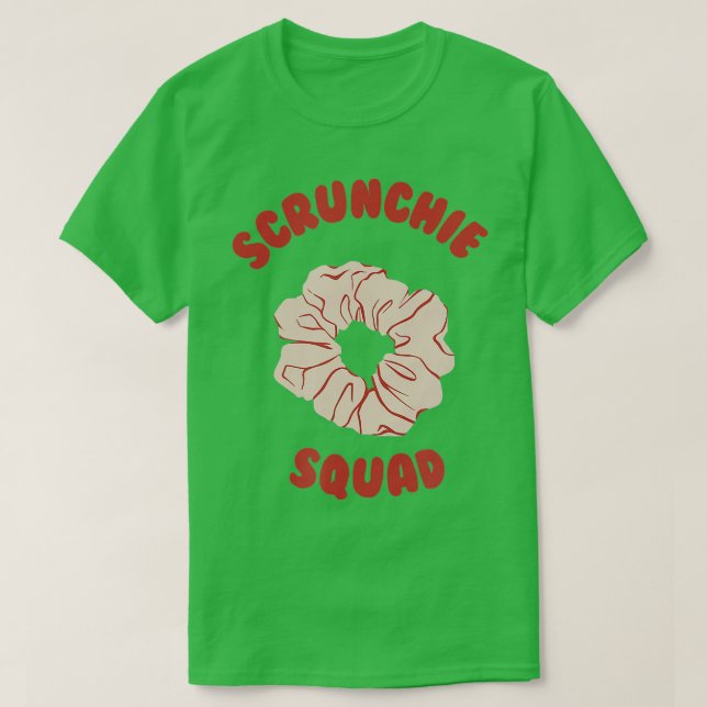 Camiseta Scrunchie Squad BFF de vuelta al pelo escolar 1 (Diseño del anverso)