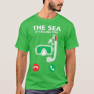 Camiseta Scuba Bucea El Mar Se Llama Diversión Funny