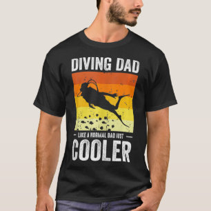 Camiseta Scuba Buceando a papá como un papá normal, sólo fr