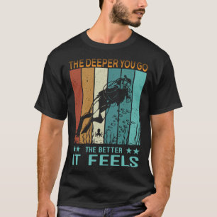 Camiseta Scuba Buceando Papá, Cuanto Más Profundo Te Vas Me