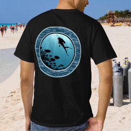 Camiseta Scuba Buceo Blue Sea Round Design