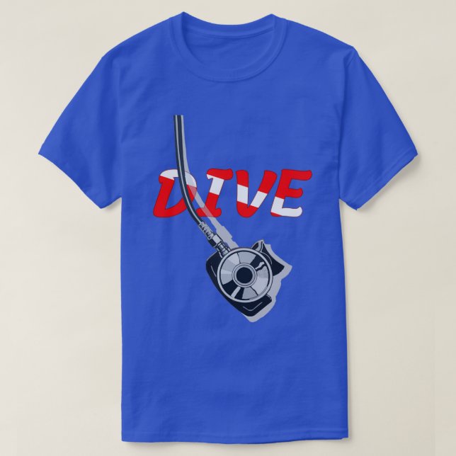 Camiseta Scuba Buceo Diverx27s Patrocinador y la (Diseño del anverso)