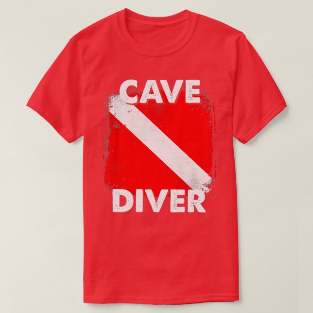 Camiseta SCUBA Cave Diver Instructores Divemasters Buceo (Diseño del anverso)
