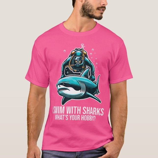 Camiseta Scuba Diver Art Para Hombres Mujeres Buceadoras Vi (Anverso)