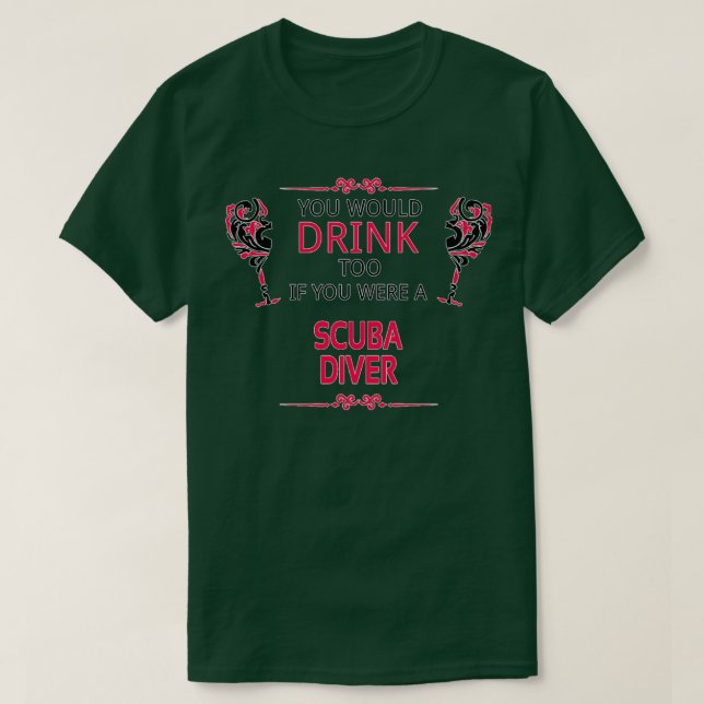 Camiseta Scuba Diver Birthday Christmas GiftPresent 2 (Diseño del anverso)