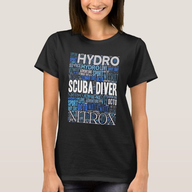 Camiseta Scuba Diver Diving Terms Vocabulary (Anverso)