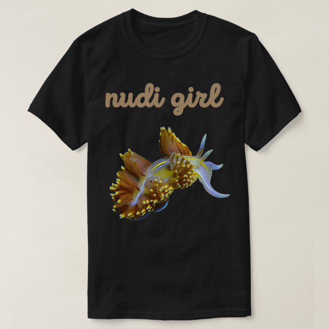 Camiseta Scuba Diver Nudi Chica Nudibranch (Diseño del anverso)
