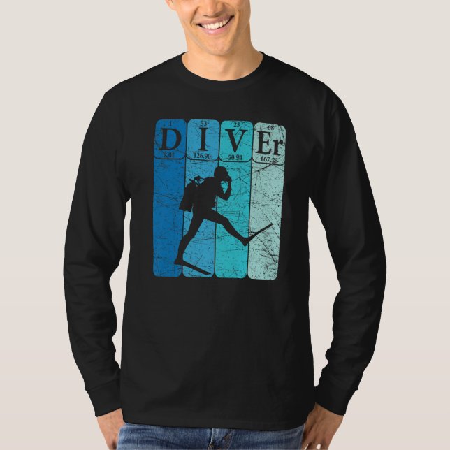 Camiseta Scuba Diver Periodic Table Elements Scuba Diving R (Anverso)