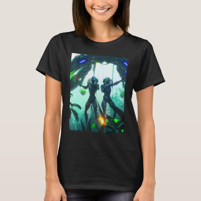 Camiseta Scuba divers diving portrait (Anverso)