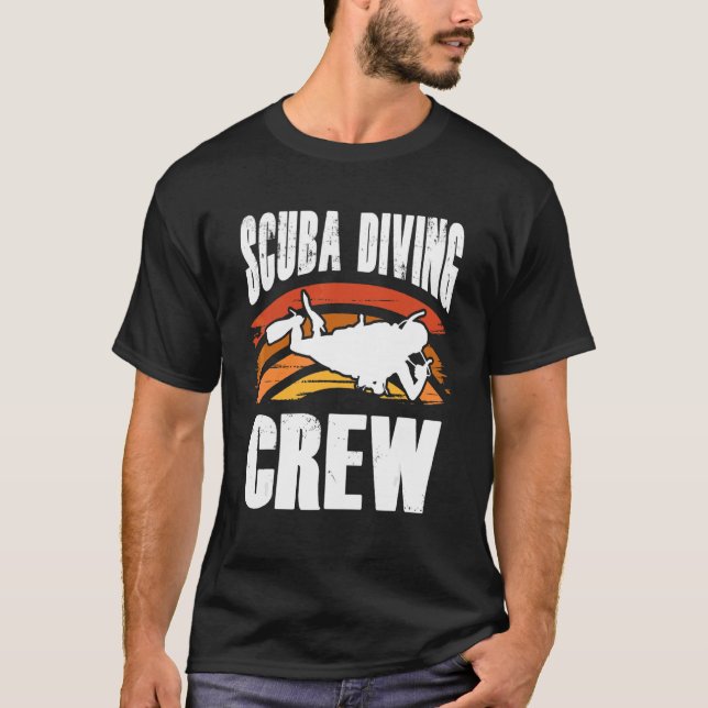 Camiseta Scuba Divertido equipo de buceo Scuba Buceador Sub (Anverso)