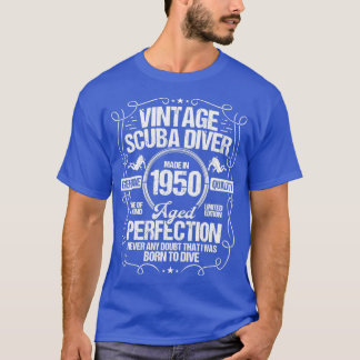 Camiseta Scuba Diving Birthday Idea 1950 Scuba Diver
