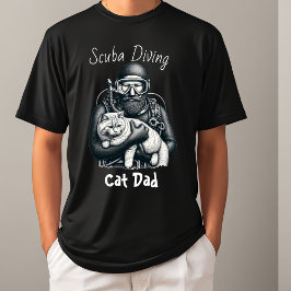 Camiseta Scuba Diving Cat Dad