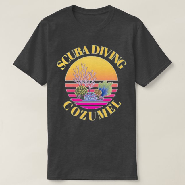 Camiseta Scuba Diving Cozumel (Diseño del anverso)