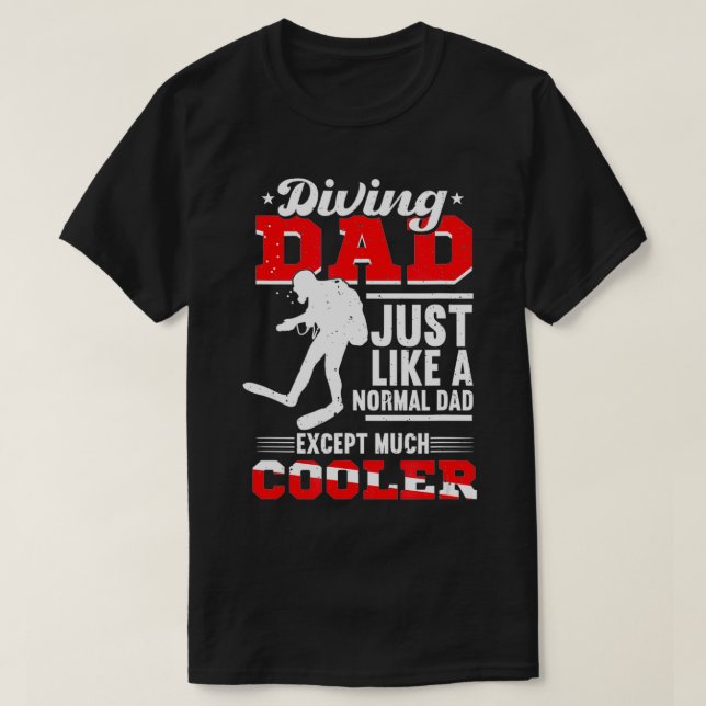Camiseta Scuba Diving Dad Father's Day Gift Diver Scuba Div (Diseño del anverso)