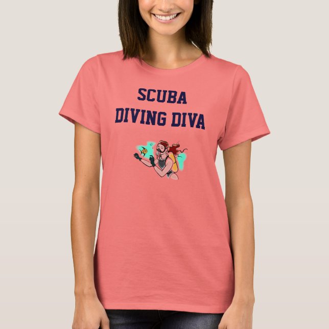 CAMISETA SCUBA DIVING DIVA (Anverso)