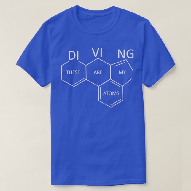Camiseta Scuba Diving Diver Snorkel Chemistry Atom 1 (Diseño del anverso)