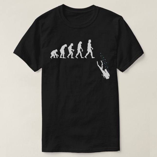 Camiseta Scuba Diving Evolution Underwater Scuba Diver Gift (Diseño del anverso)
