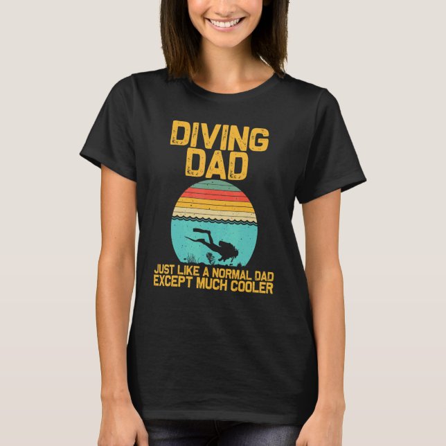 Camiseta Scuba Diving For Dad Grandpa Underwater Divers (Anverso)