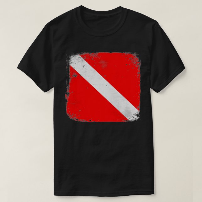 Camiseta SCUBA: instructores de desván de bandera de buceo  (Diseño del anverso)