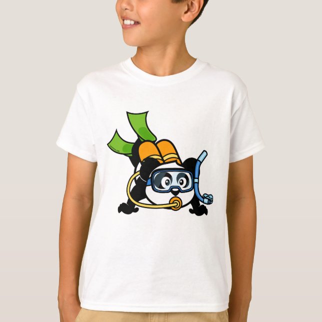 Camiseta Scuba Panda (Anverso)