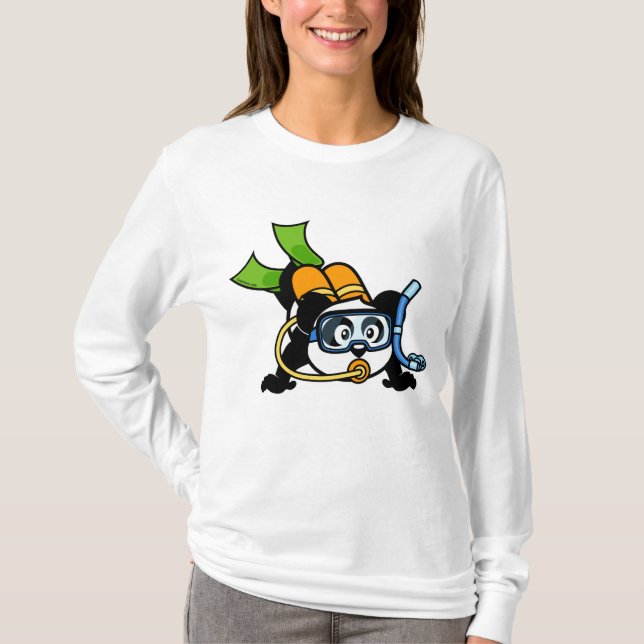 Camiseta Scuba Panda (Anverso)