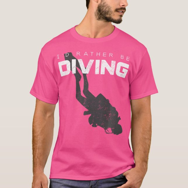 Camiseta Scuba Preferiría Bucear Scuba (Anverso)