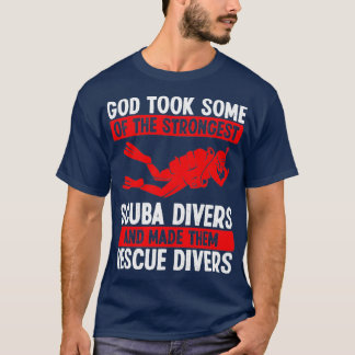 Camiseta Scuba Rescue Diving Gode los hizo Rescue Diver