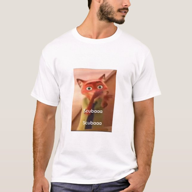 Camiseta Scuba Scuba T-Shirt | Funny Viral Trend Tee  (Anverso)