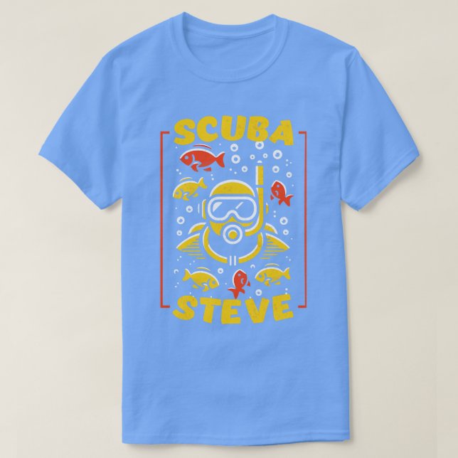 Camiseta Scuba Steve Diving Fan Art (Diseño del anverso)