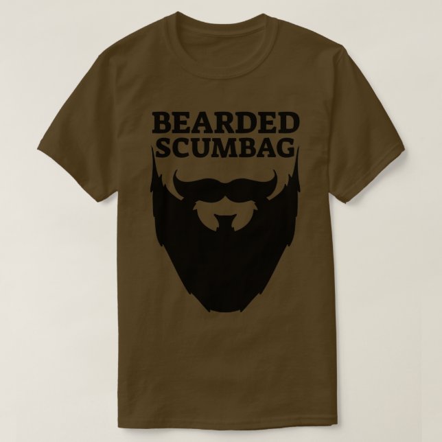 Camiseta Scumbag con barba (Diseño del anverso)