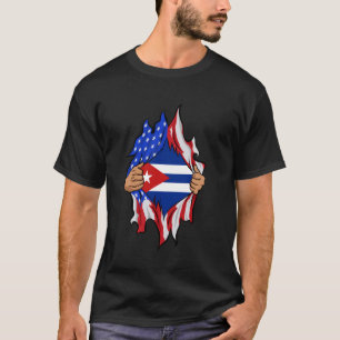 Camiseta Se abre la sangre cubana dentro de mí, orgullosa b