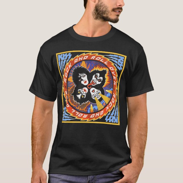 Camiseta Se acabó el rock Kiss 1976 (Anverso)