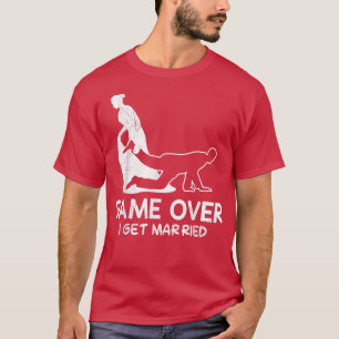 Camiseta Se acabó la despedida de soltero novia y novio bod